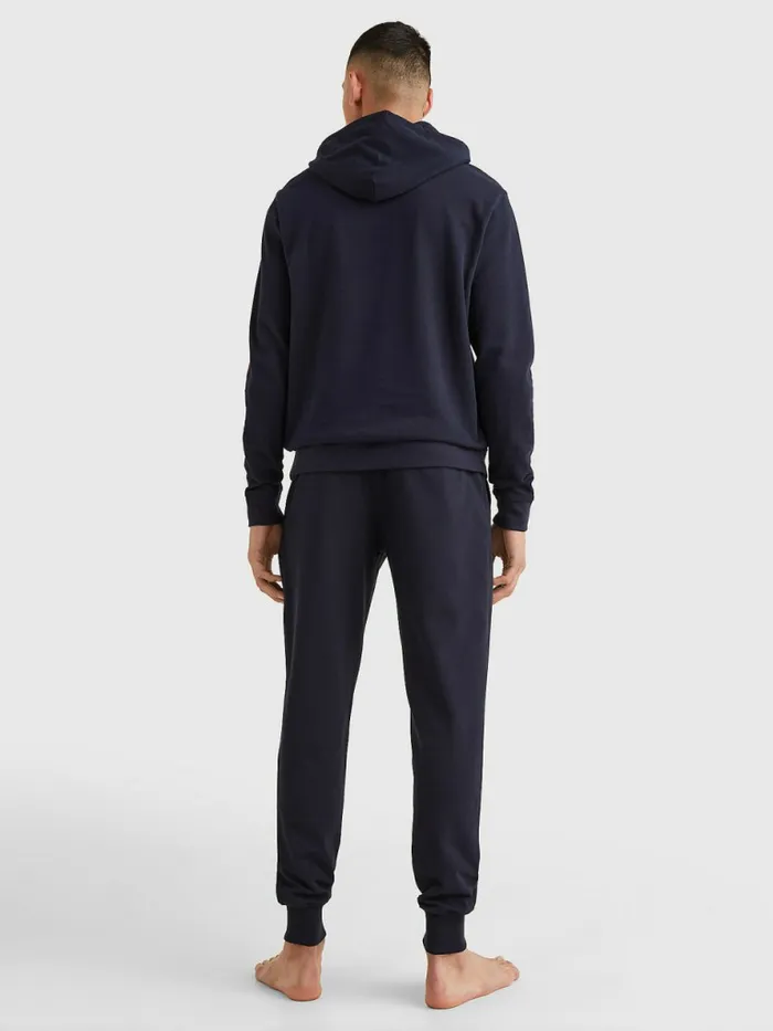 Tommy Hilfiger Th Stretch Logo Sleeve Hoody Desert Sky Mens Sweatshirts and Hoodies Gift 4 You