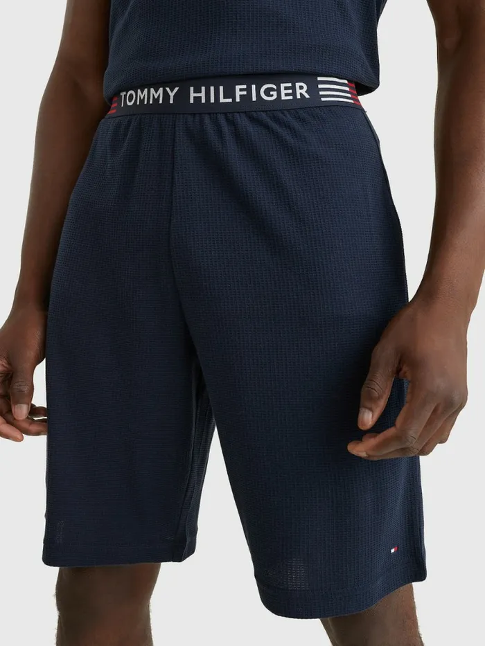 Tommy Hilfiger Th Stretch Textured Shorts Desert Sky Mens Loungewear and Nightwear Gift for Friend Tommy Hilfiger Th Stretch Textured Shorts Desert Sky Mens Loungewear and Nightwear Gift for Friend
