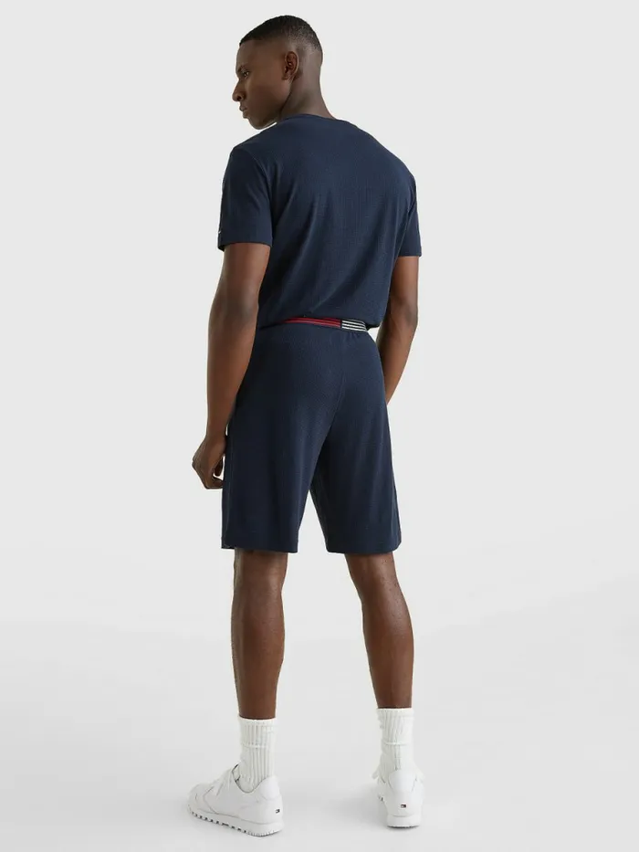 Tommy Hilfiger Th Stretch Textured Shorts Desert Sky Mens Loungewear and Nightwear Gift for Friend