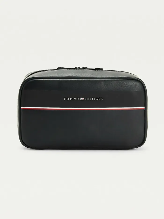 Tommy Hilfiger Th Tech Commuter Recycled Pouch Black Mens Bags For Sale