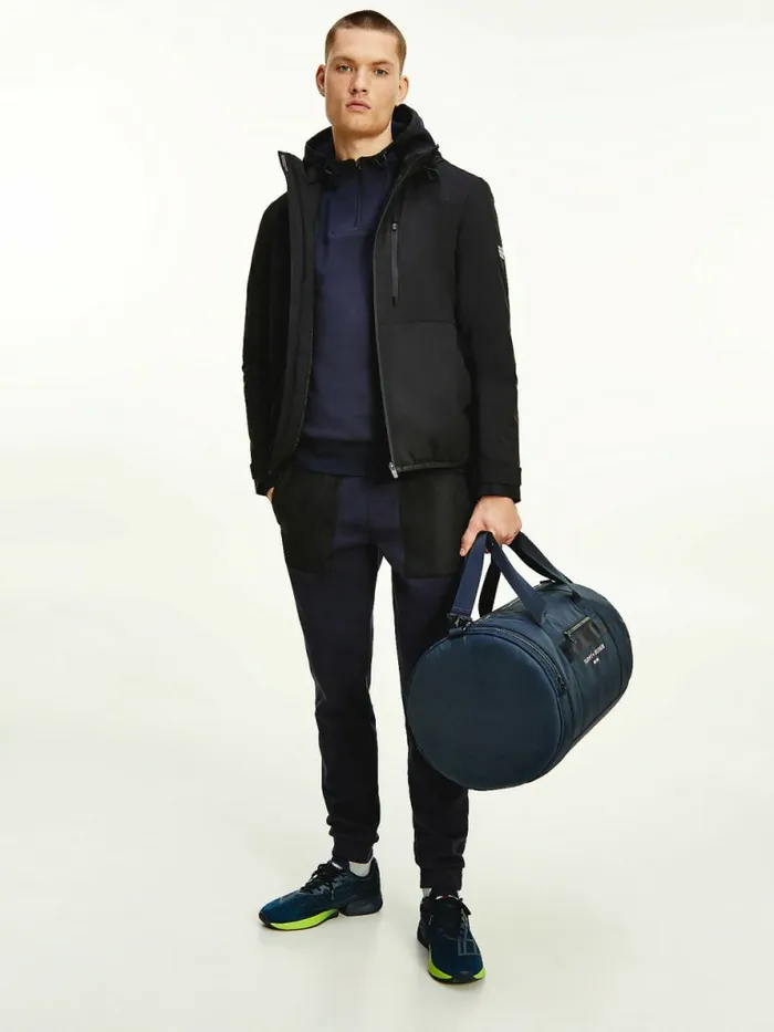 Tommy Hilfiger Th Tech Essential Hooded Jacket Black Mens Coats and Jackets Popular Tommy Hilfiger Th Tech Essential Hooded Jacket Black Mens Coats and Jackets Popular