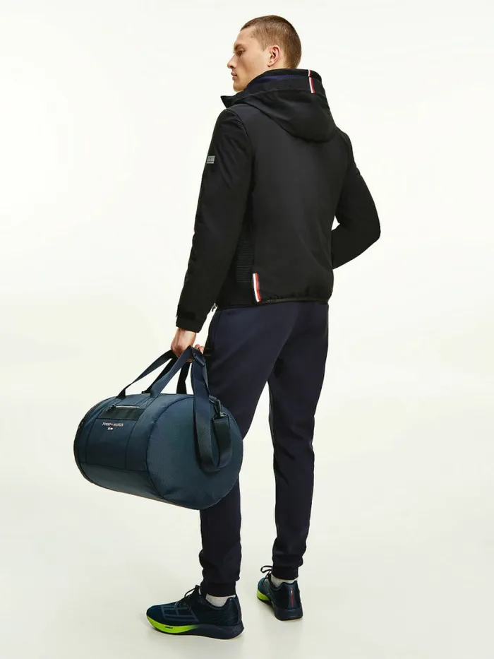 Tommy Hilfiger Th Tech Essential Hooded Jacket Black Mens Coats and Jackets Popular