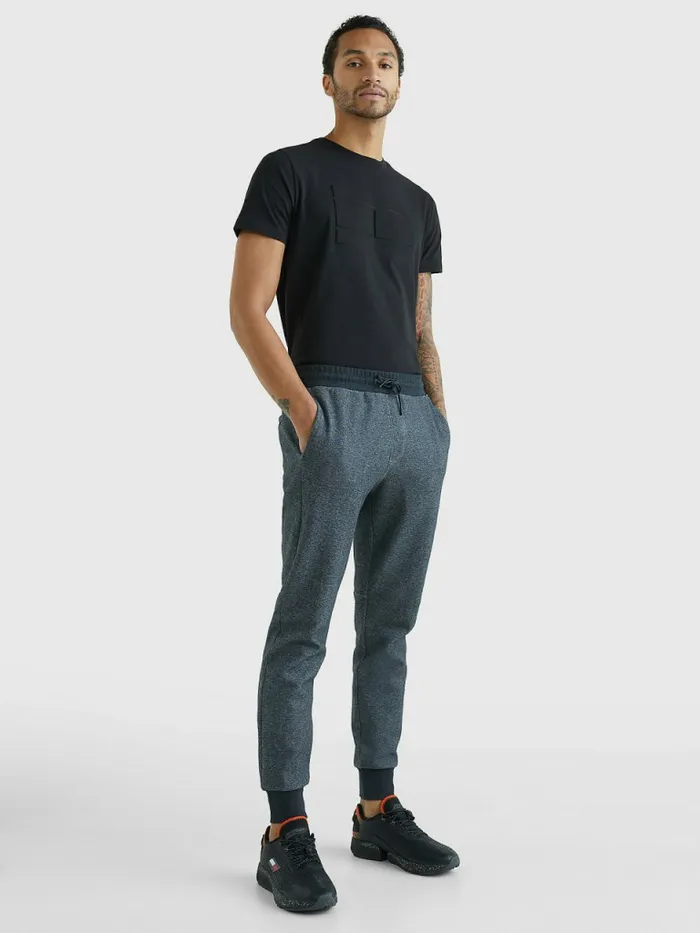 Tommy Hilfiger Th Tech Essential Joggers Dark Grey Heather Mens Trousers