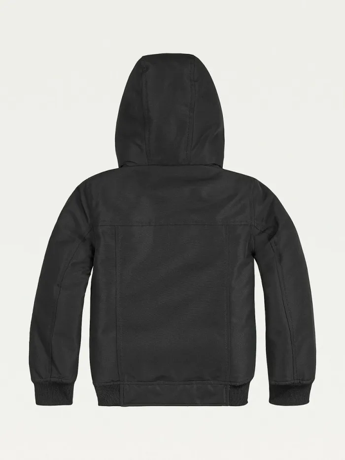 Tommy Hilfiger Th Tech Jacket Black Boys Coats and Jackets On Sale