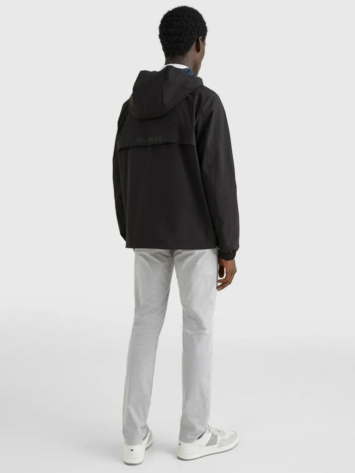 Tommy Hilfiger Th Tech Warm Hooded Jacket Black Mens Coats and Jackets On Sale