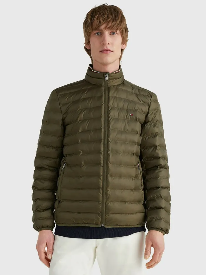 Tommy Hilfiger Th Warm Padded Jacket Army Green Mens Coats and Jackets Gift for Friend Tommy Hilfiger Th Warm Padded Jacket Army Green Mens Coats and Jackets Gift for Friend
