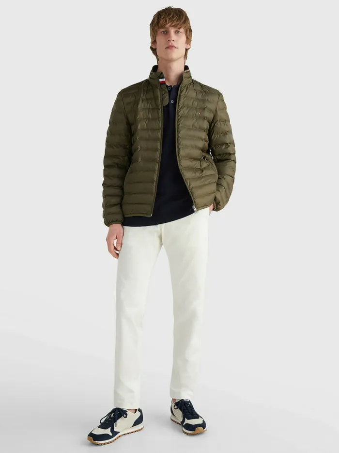 Tommy Hilfiger Th Warm Padded Jacket Army Green Mens Coats and Jackets Gift for Friend
