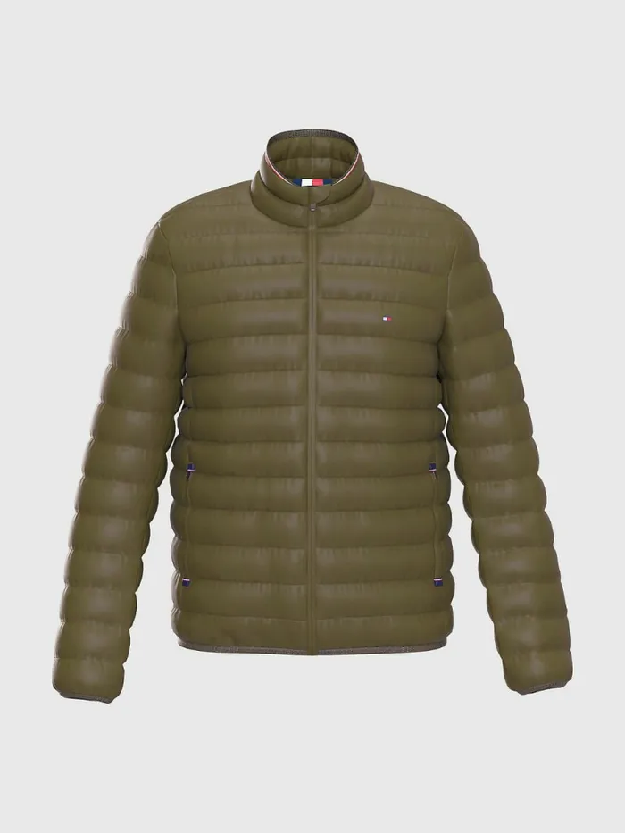 Tommy Hilfiger Th Warm Padded Jacket Army Green Mens Coats and Jackets Gift for Friend
