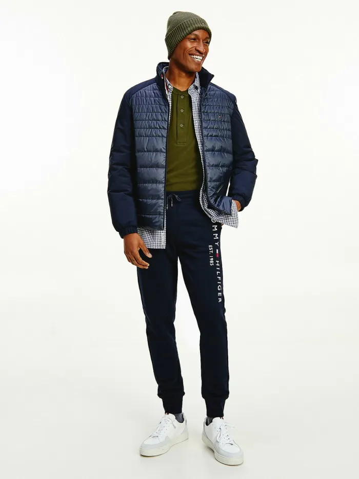 Tommy Hilfiger Th Warm Tech Padded Front Jacket Desert Sky Mens Coats and Jackets Online Tommy Hilfiger Th Warm Tech Padded Front Jacket Desert Sky Mens Coats and Jackets Online