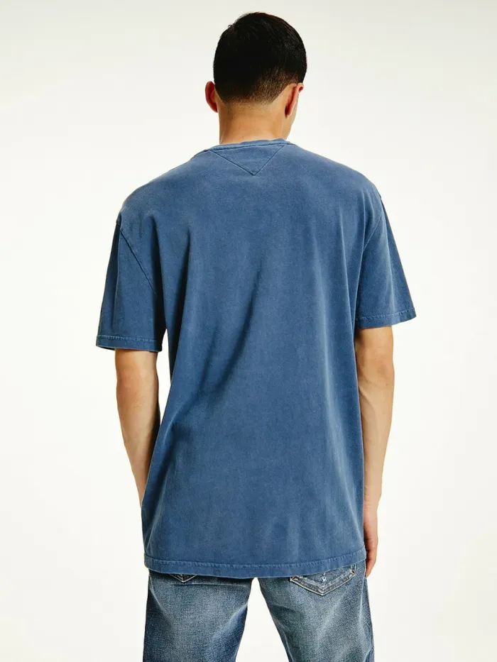 Tommy Hilfiger TieDye Logo TShirt Twilight Navy Mens TShirts Cheap On Sale