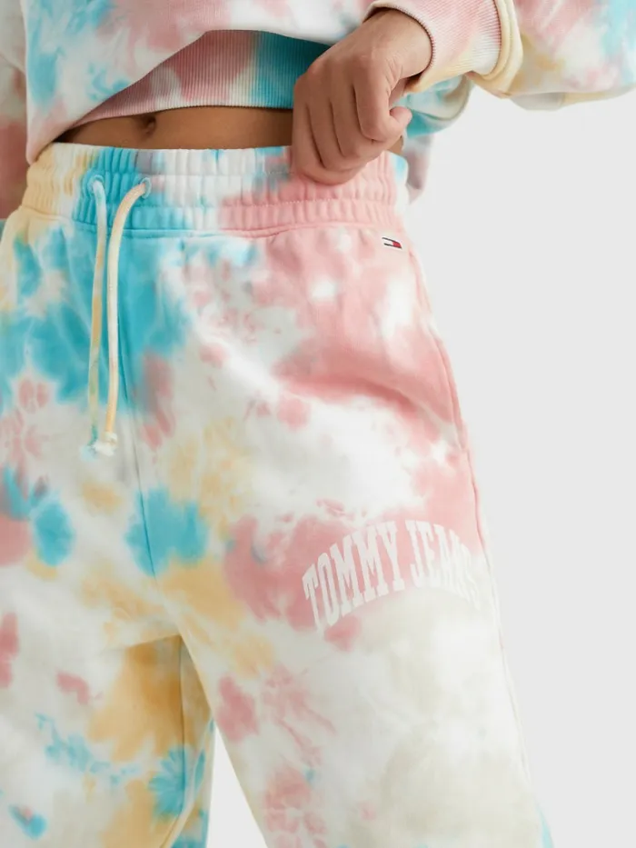 Tommy Hilfiger TieDye Relaxed Fit Joggers Tie Dye Multi Womens Trousers