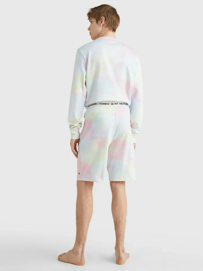 Tommy Hilfiger Tommy 85 Pastel Logo Shorts Cloudy Haze Mens Loungewear and Nightwear Popular
