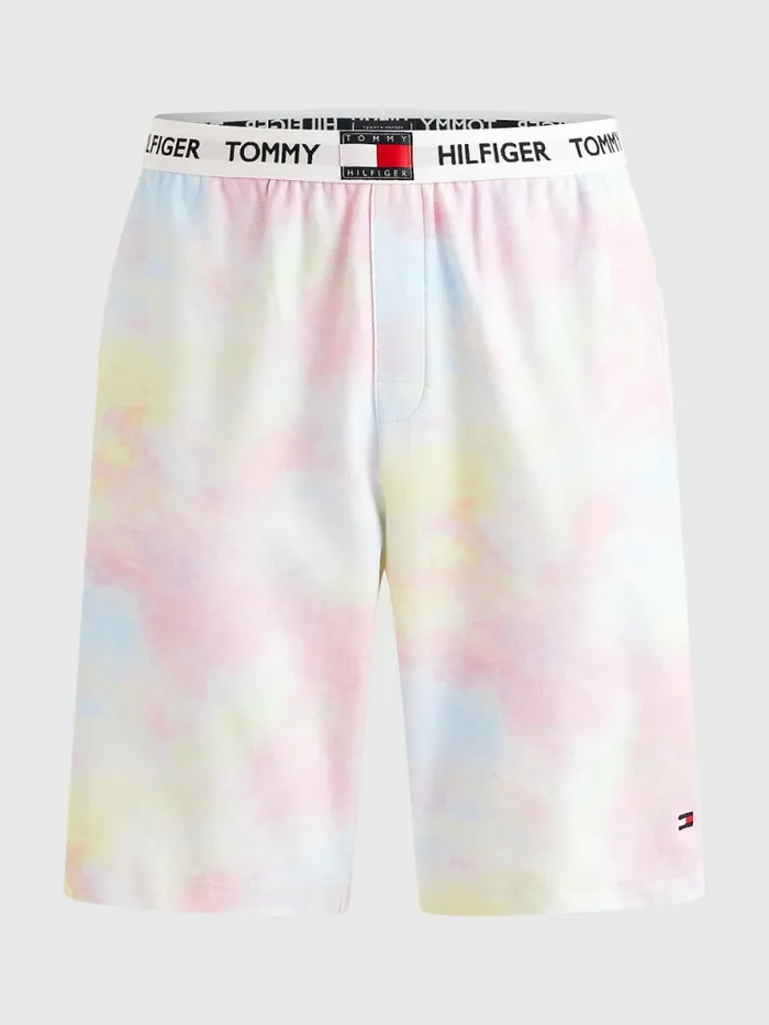 Tommy Hilfiger Tommy 85 Pastel Logo Shorts Cloudy Haze Mens Loungewear and Nightwear Popular