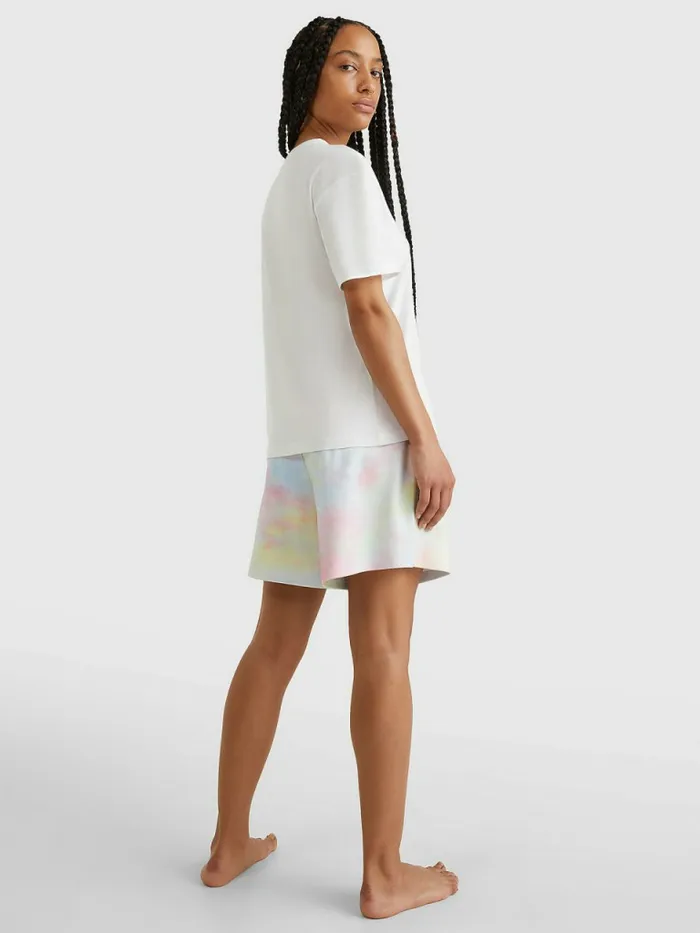 Tommy Hilfiger Tommy 85 Pastel Logo TShirt White Womens TShirts Cheap On Sale