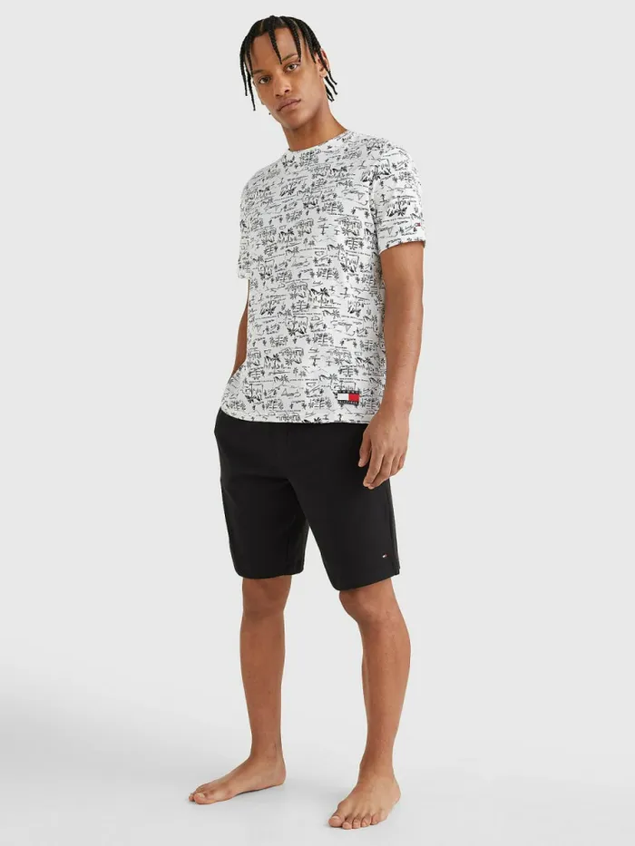 Tommy Hilfiger Tommy 85 Print TShirt Greetings White Mens TShirts Cheap On Sale