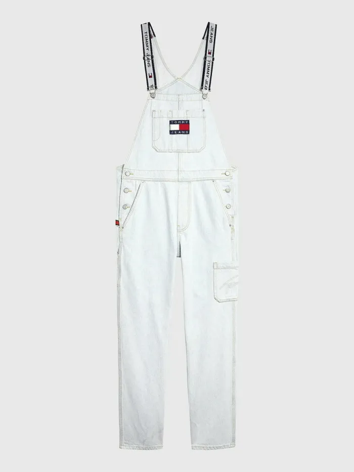 Tommy Hilfiger Tommy Badge Dungarees Denim Light Mens Jeans Fashion