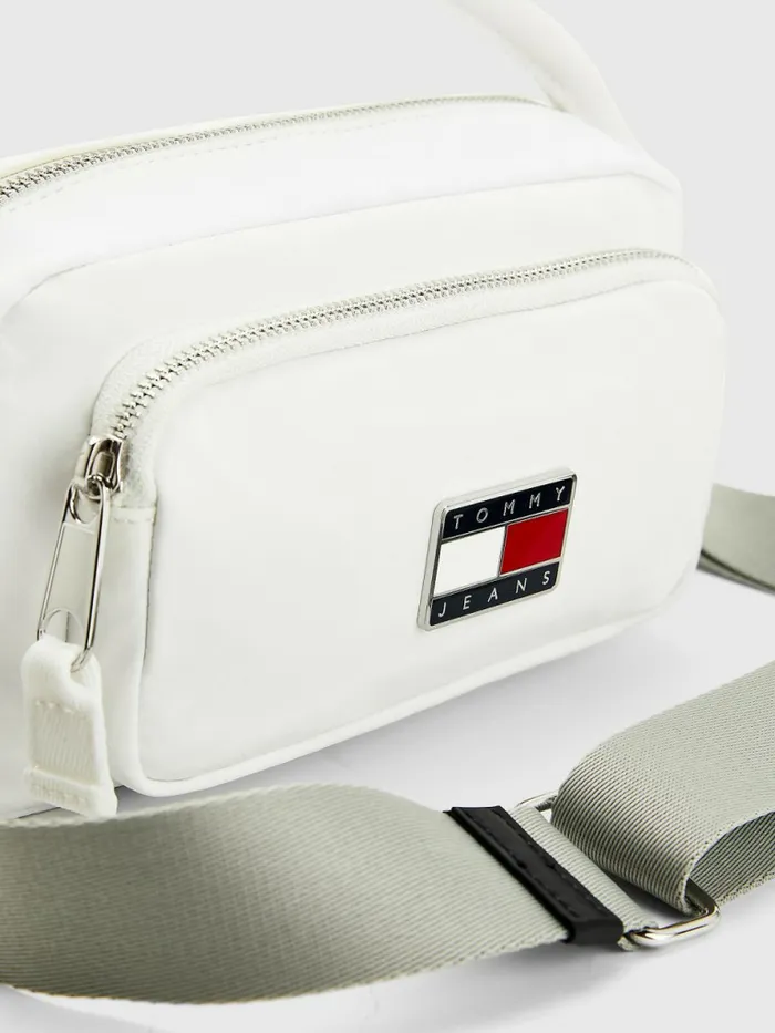 Tommy Hilfiger Tommy Badge Plaque Crossover Bag Ecru Womens Bags Popular