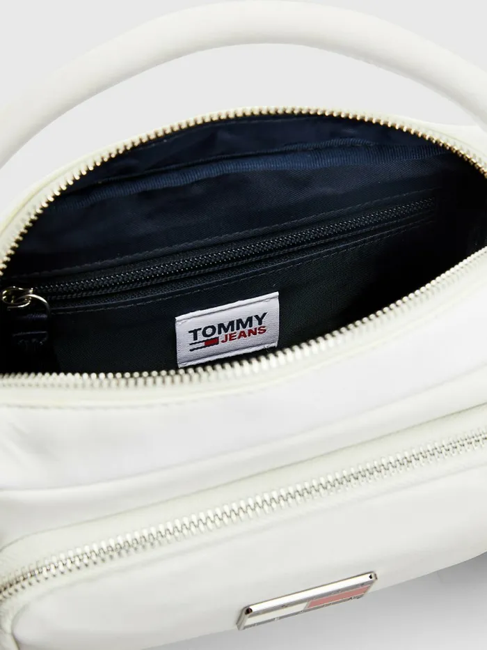Tommy Hilfiger Tommy Badge Plaque Crossover Bag Ecru Womens Bags Popular