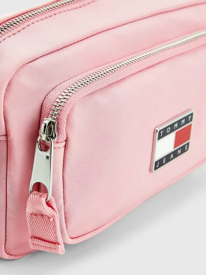Tommy Hilfiger Tommy Badge Plaque Crossover Bag Fresh Pink Womens Bags Gift 4 You