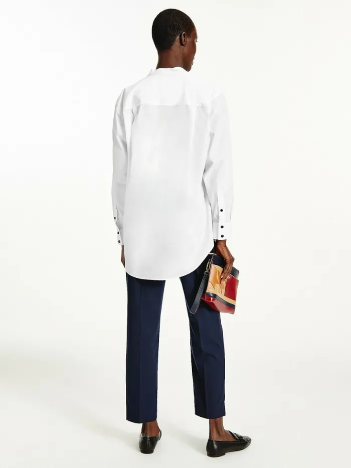 Tommy Hilfiger Tommy Icons Relaxed Boyfriend Shirt Th Optic White Womens Shirts and Blouses Gift 4 You