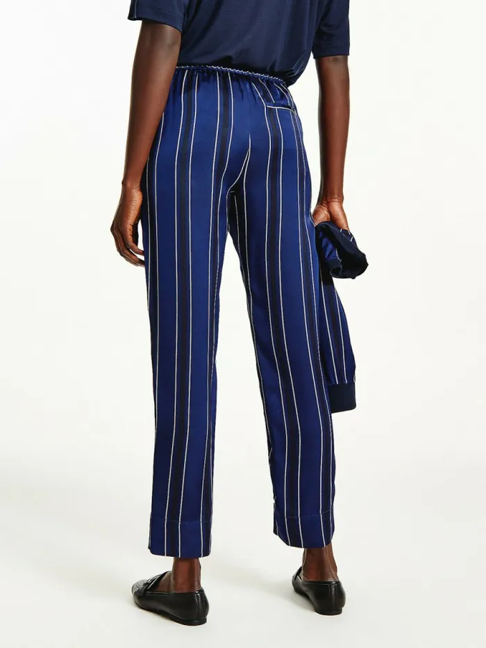 Tommy Hilfiger Tommy Icons Stripe Relaxed Tapered Trousers Icon Desert Sky Stp Womens CoOrds