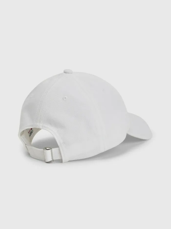Tommy Hilfiger Tommy Jeans Flag Cap White Mens Hats and Scarves Casaul