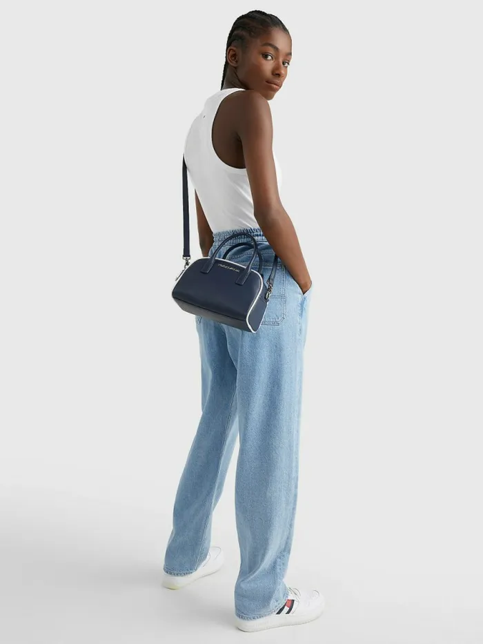 Tommy Hilfiger Tommy Jeans Logo Satchel Twilight Navy Womens Bags Casaul
