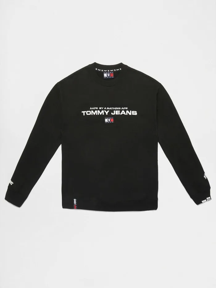 Tommy Hilfiger Tommy X Aape Fleece Sweatshirt Black Womens Sweatshirts and Hoodies Gift Ideas Tommy Hilfiger Tommy X Aape Fleece Sweatshirt Black Womens Sweatshirts and Hoodies Gift Ideas