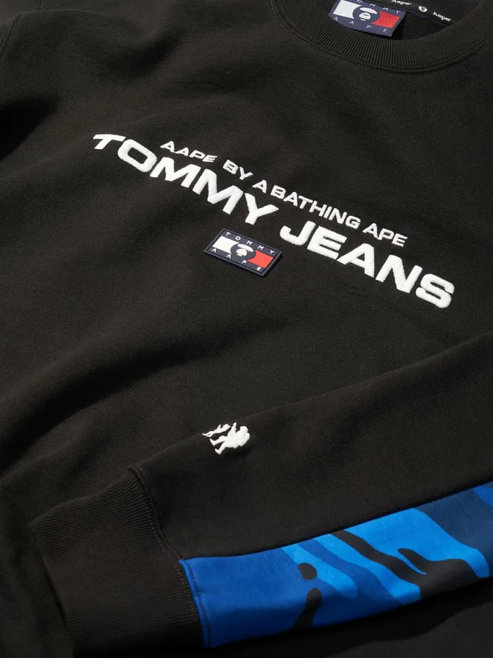 Tommy Hilfiger Tommy X Aape Fleece Sweatshirt Black Womens Sweatshirts and Hoodies Gift Ideas