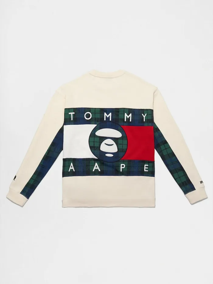 Tommy Hilfiger Tommy X Aape Fleece Sweatshirt Pristine Womens Sweatshirts and Hoodies Sale