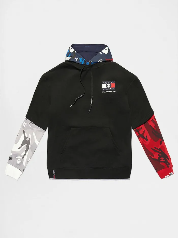 Tommy Hilfiger Tommy X Aape Full Face Hoody Black Womens Sweatshirts and Hoodies Popular Tommy Hilfiger Tommy X Aape Full Face Hoody Black Womens Sweatshirts and Hoodies Popular