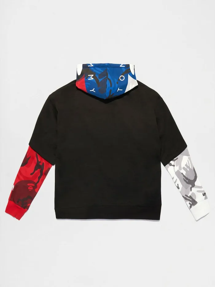 Tommy Hilfiger Tommy X Aape Full Face Hoody Black Womens Sweatshirts and Hoodies Popular