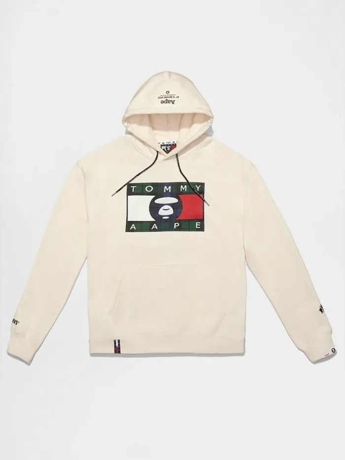 Tommy Hilfiger Tommy X Aape Hoody Pristine Womens Sweatshirts and Hoodies Gift Ideas Tommy Hilfiger Tommy X Aape Hoody Pristine Womens Sweatshirts and Hoodies Gift Ideas