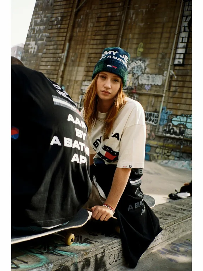 Tommy Hilfiger Tommy X Aape TShirt Pristine Womens TShirts Near Me