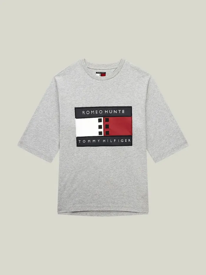 Tommy Hilfiger Tommyxromeo DualGender TShirt Grey Heather Mens TShirts Fashion