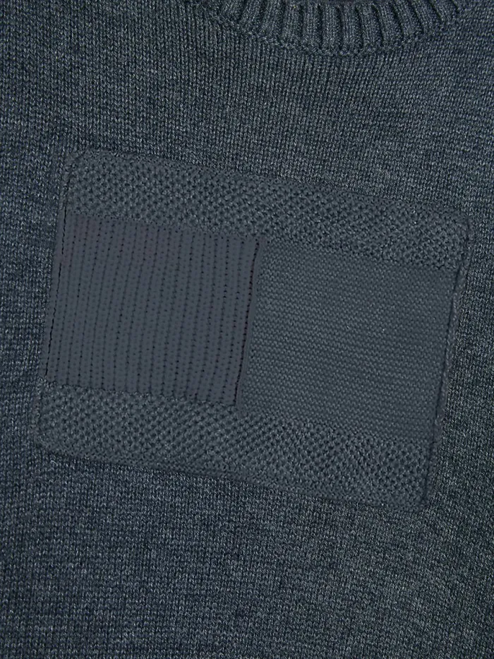 Tommy Hilfiger Tonal Flag Patch Jumper Twilight Navy Boys Jumpers and Cardigans Popular