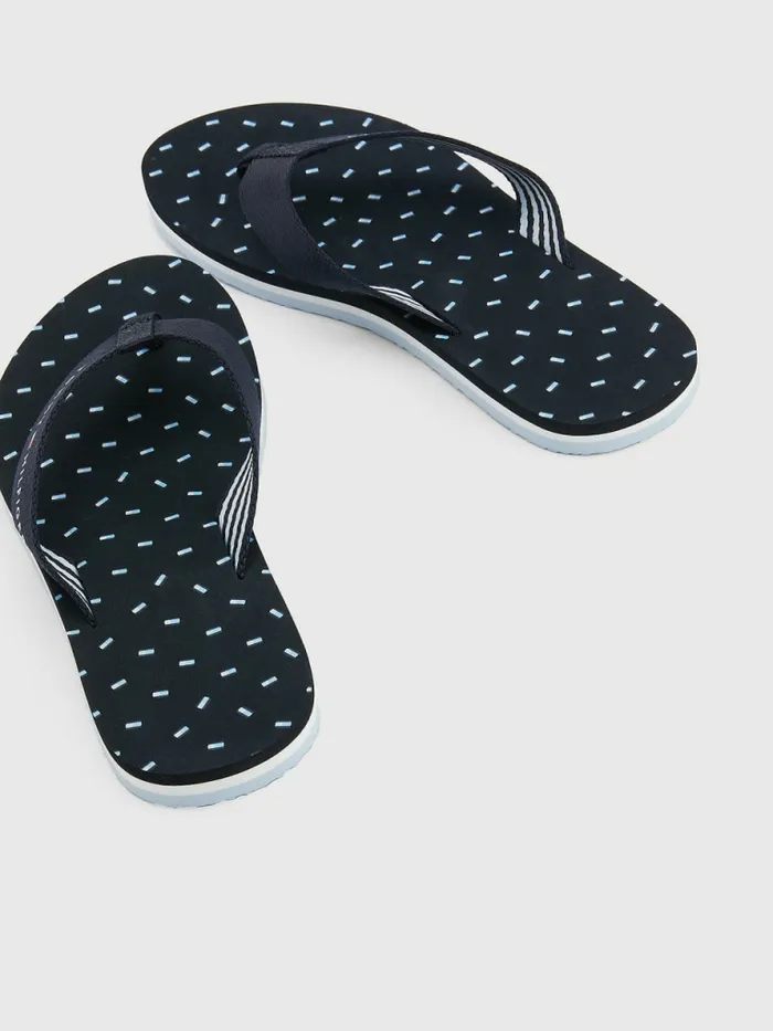 Tommy Hilfiger Tonal Flag Print FlipFlops Desert Sky Womens Sandals Casaul