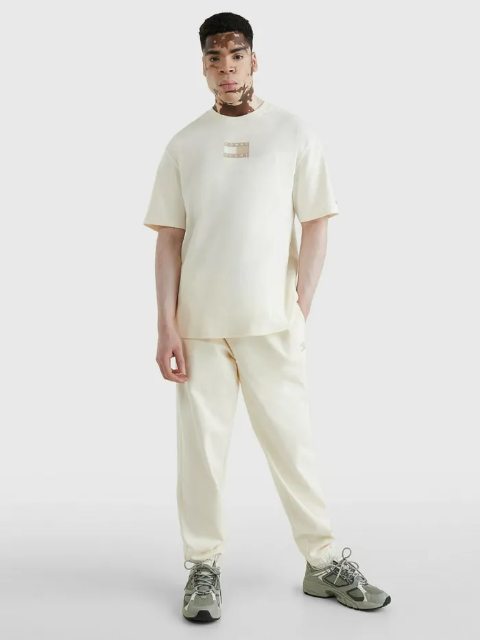 Tommy Hilfiger Tonal Logo Back TShirt Ancient White Mens TShirts For Sale