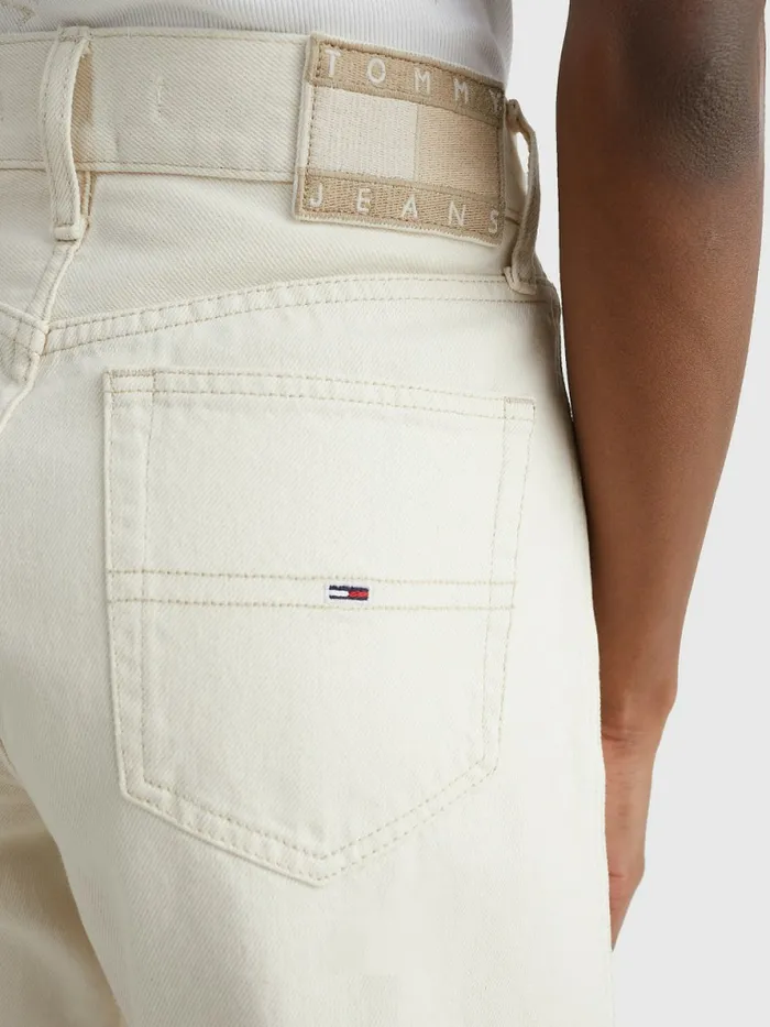 Tommy Hilfiger Tonal Logo Betsy Mid Rise Loose Jeans Denim Color Womens Jeans Sale