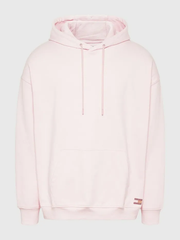 Tommy Hilfiger Tonal Logo Hoody Broadway Pink Mens Sweatshirts and Hoodies Gift for Friend