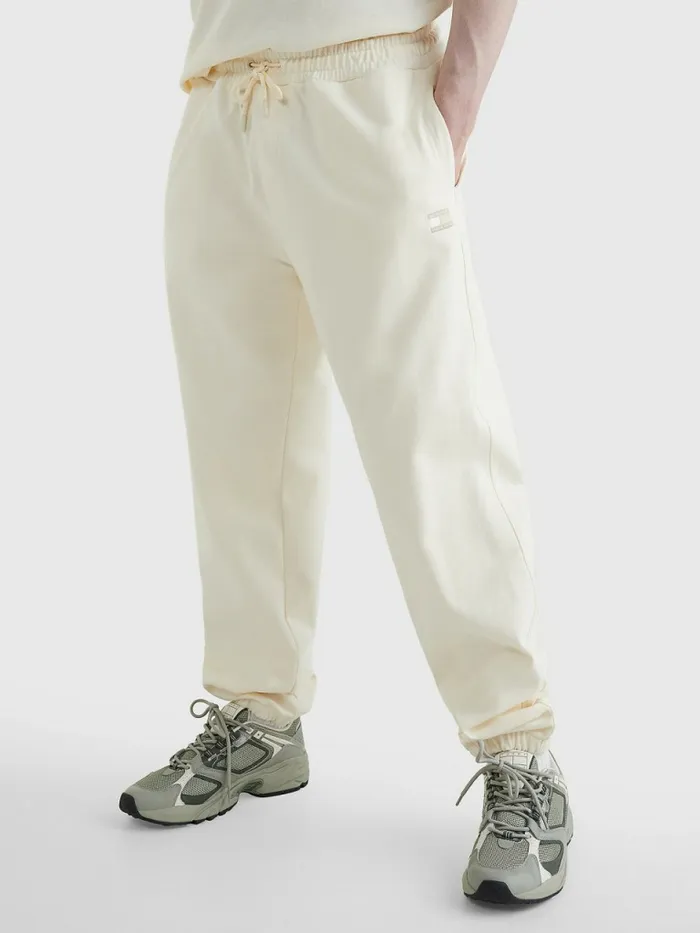 Tommy Hilfiger Tonal Logo Relaxed Fit Joggers Ancient White Mens Tracksuits Gift Ideas Tommy Hilfiger Tonal Logo Relaxed Fit Joggers Ancient White Mens Tracksuits Gift Ideas