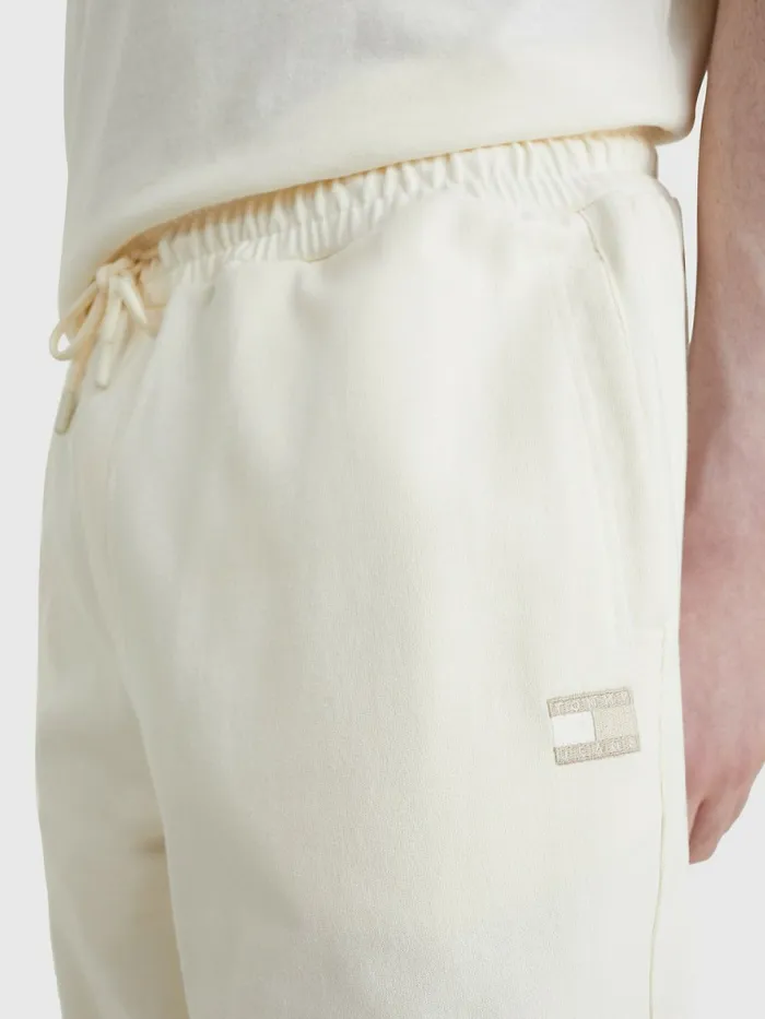 Tommy Hilfiger Tonal Logo Relaxed Fit Joggers Ancient White Mens Tracksuits Gift Ideas