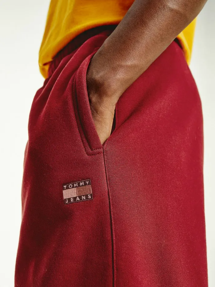 Tommy Hilfiger Tonal Logo Relaxed Fit Joggers Bing Cherry Mens Trousers
