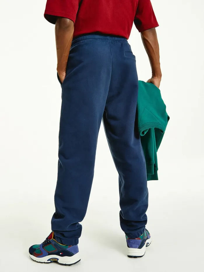 Tommy Hilfiger Tonal Logo Relaxed Fit Joggers Twilight Navy Mens Trousers