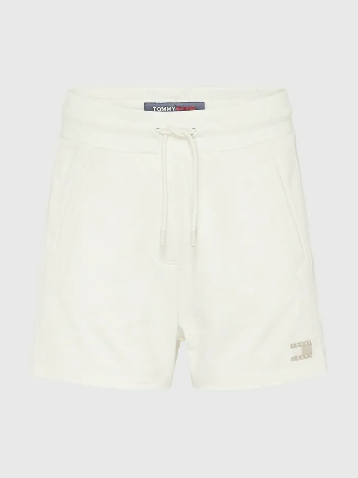 Tommy Hilfiger Tonal Logo Shorts Ancient White Womens Shorts Cheap On Sale