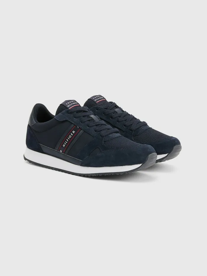 Tommy Hilfiger Tonal Mixed Texture Runner Trainers Desert Sky Mens Casual Shoes Gift 4 You Tommy Hilfiger Tonal Mixed Texture Runner Trainers Desert Sky Mens Casual Shoes Gift 4 You