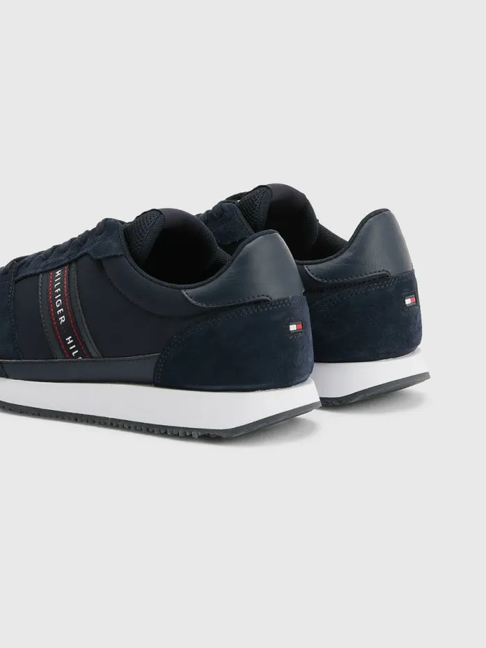 Tommy Hilfiger Tonal Mixed Texture Runner Trainers Desert Sky Mens Casual Shoes Gift 4 You