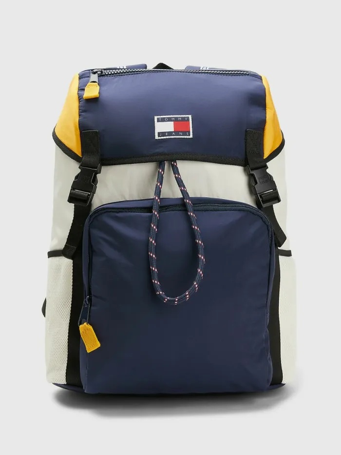 Tommy Hilfiger Travel Flap Backpack Colorblock Mens Bags Near Me
