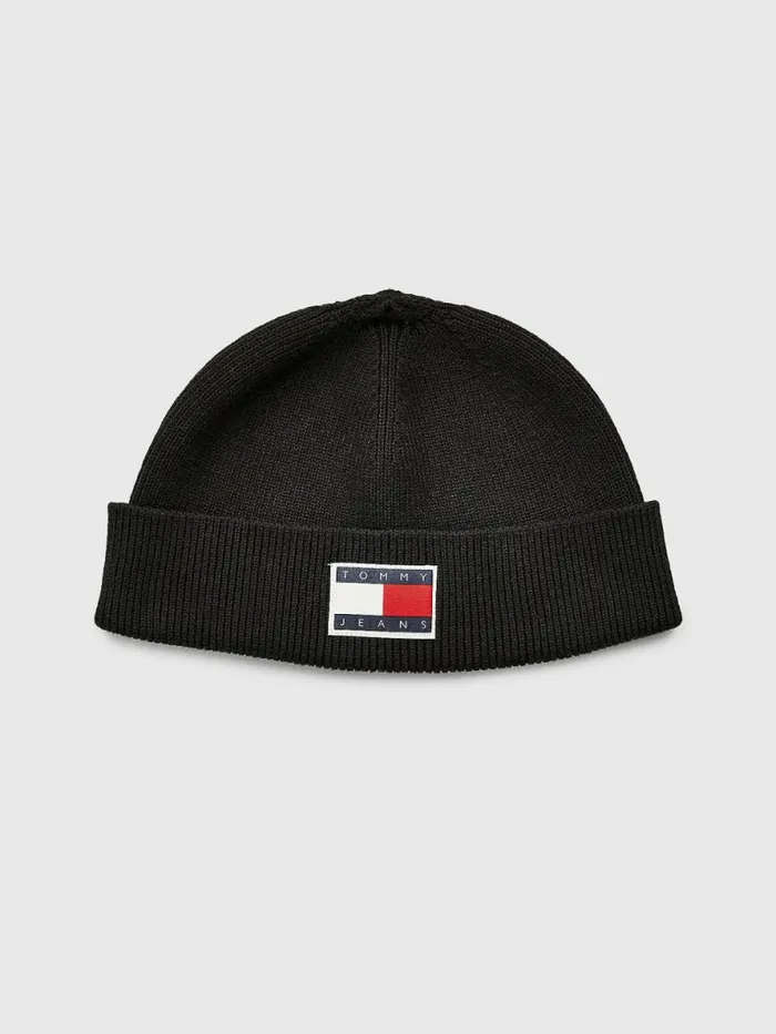 Tommy Hilfiger Travel Short Cotton Beanie Black Mens Hats and Scarves Gift 4 You Tommy Hilfiger Travel Short Cotton Beanie Black Mens Hats and Scarves Gift 4 You