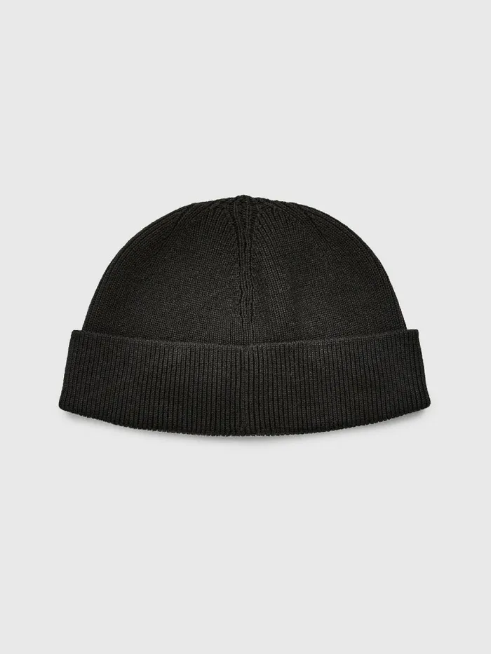 Tommy Hilfiger Travel Short Cotton Beanie Black Mens Hats and Scarves Gift 4 You
